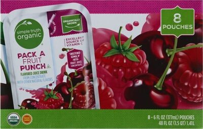 Pack A Fruit Punch Flavored Juice Drink From Concentrate, Pack A Fruit Punch