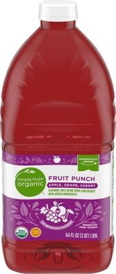 Fruit Punch Apple, Grape, Cherry Flavored Juice Blend From Concentrate, Fruit Punch