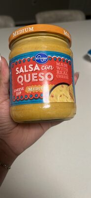 Kroger, Salsa Con Queso Cheese Dip, Medium, Medium