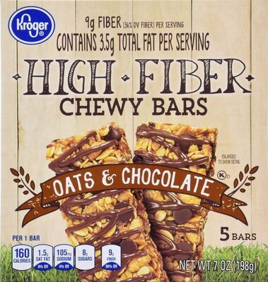 Kroger, Chewy Bars, Oats & Chocolate, Oats & Chocolate