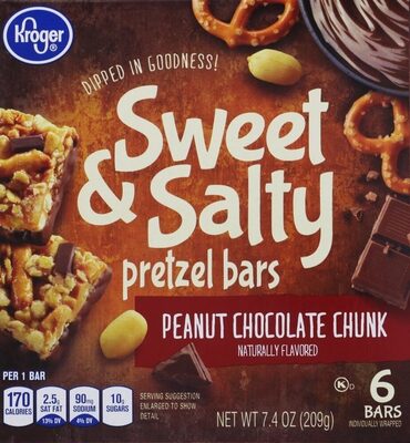 Sweet & Salty Pretzel Bar, Peanut Chocolate Chunk