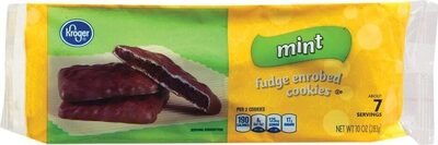 Kroger, Fudge Enrobed Cookies, Mint, Mint