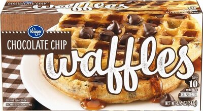 Kroger, Waffles, Chocolate Chip, Chocolate Chip