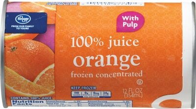 Kroger, 100% Juice, Orange, Orange