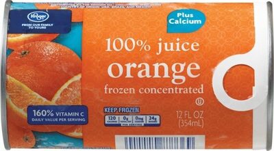 Orange Juice Frozen Concentrate, Orange