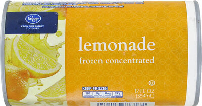 Kroger, Frozen Concentrated, Lemonade, Lemonade