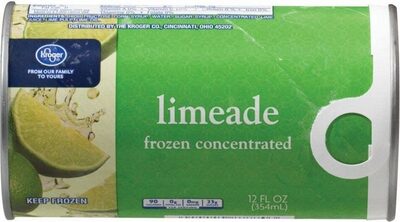 Kroger, Frozen Concentrated, Limeade, Limeade