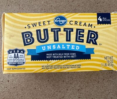 Kroger, Unsalted Butter