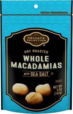 Dry Roasted Whole Macadamias With Sea Salt, Dry Roasted With Sea Salt