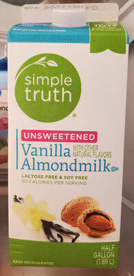 Unsweetened Vanilla Almondmilk, Unsweetened Vanilla