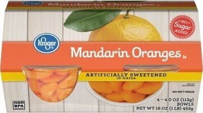 Kroger, Mandarin Oranges Snacks Bowls