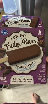Fudge Low Fat Ice Cream Bars, Fudge