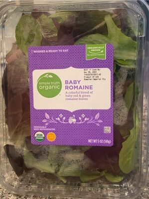 Baby Romaine A Colorful Blend Of Baby Red & Green Romaine Leaves, Baby Romaine