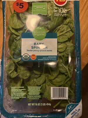 Simple Truth Organic, Baby Spinach