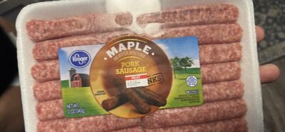 Kroger, Pork Sausage Links, Maple, Maple
