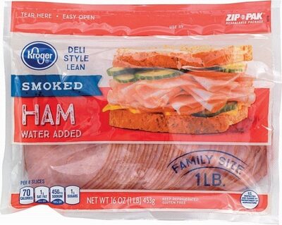 Smoked Deli Style Lean Ham, Smoked