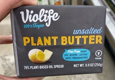 Unsalted Plant Butter, Unsalted