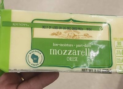 Mozzarella Low-Moisture Part-Skim Natural Cheese, Mozzarella