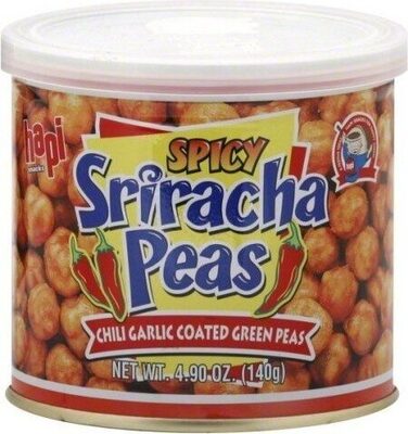 Spicy Sriracha Flavored Chili Garlic Flavored  Green Peas, Sriracha; Chili; Garlic