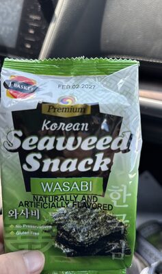Wasabi Korean Seaweed Snack, Wasabi