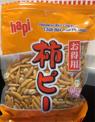 Chili Bits And Peanuts Japanese Rice Crackers, Chili Bits And Peanuts