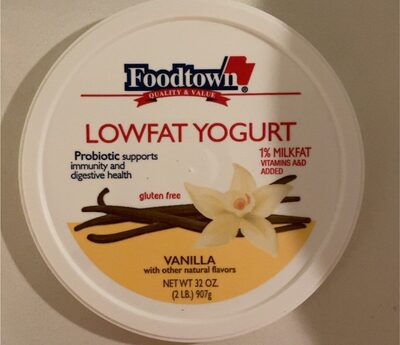 Vanilla Lowfat Yogurt, Vanilla