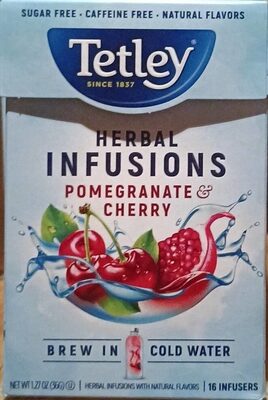 Pomegranate & Cherry Herbal Infusions, Pomegranate; Cherry