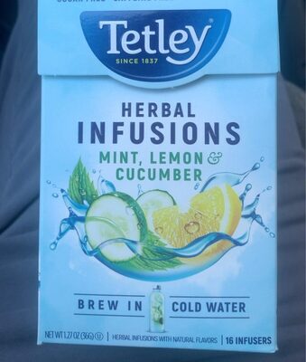 Mint Lemon & Cucumber Herbal Infusions, Mint; Lemon; Cucumber