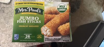 Crunchy Breaded Jumbo Fish Sticks, Crunchy Breaded