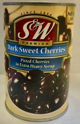 Premium Pitted Cherries In Extra Heavy Syrup, Dark Sweet