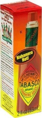 Tabasco Habanero Hot! Sauce, 2 Fl Oz