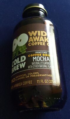 Mocha Cold Brew Unsweetened 100% Arabica Coffee Drink, Mocha