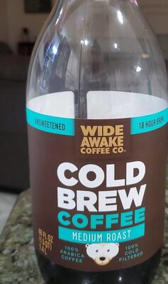 Medium Roast Unsweetened Cold Brew 100% Arabica Coffee, Unsweetened