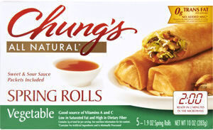 Vegetable Spring Rolls With Sauce, Vegetable