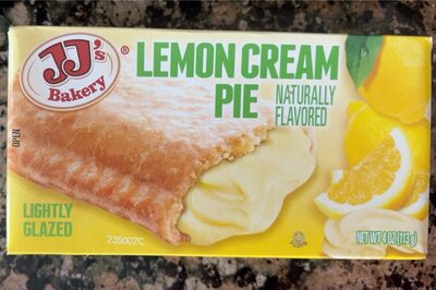 Lightly Glazed Flavored Lemon Cream Pie, Lightly Glazed