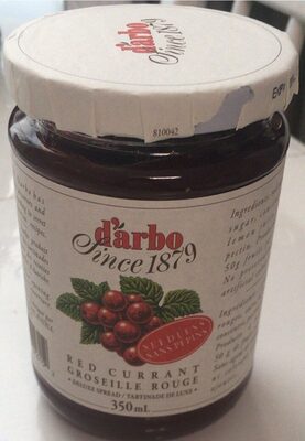 Red Currant Seedless Fruit Spread, Red Currant