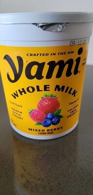 Mixed Berry Flavored Whole Milk Yogurt, Mixed Berry
