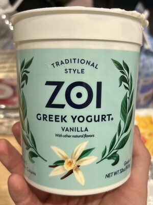 Vanilla Traditional Style Greek Yogurt, Vanilla