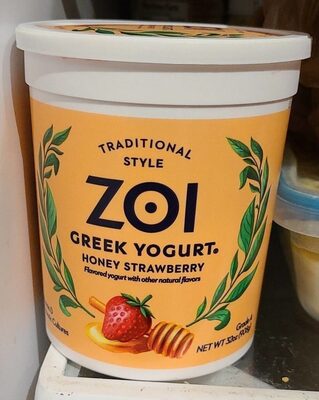 Honey Strawberry Traditional Style Greek Yogurt, Honey Strawberry
