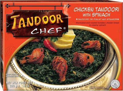 Roasted Chicken, Spinach, Spiced Yogurt Sauce, Turmeric Rice, Chicken Tandoori With Spinach