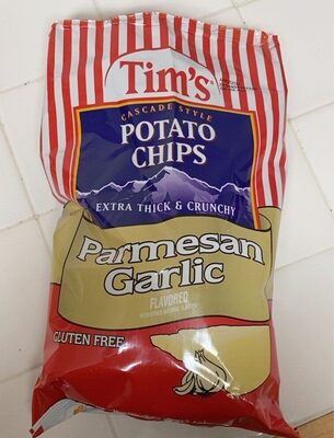 Parmesan Garlic Flavored Cascade Style Potato Chips, Parmesan Garlic
