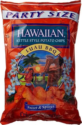Hawaiian, Luau BBQ Kettle Style Potato Chips, Sweet & Spicy, Sweet & Spicy
