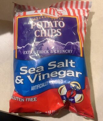 Sea Salt & Vinegar Cascade Style Potato Chips, Sea Salt & Vinegar