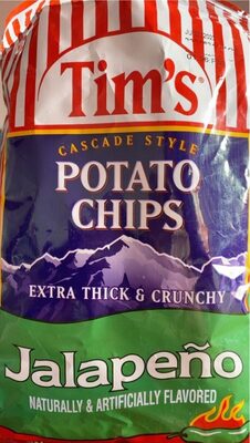 Jalapeno Flavored Cascade Style Potato Chips, Jalapeno