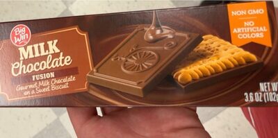 Milk Chocolate Fusion Gourmet Milk Chocolate On A Sweet Biscuit, Milk Chocolate