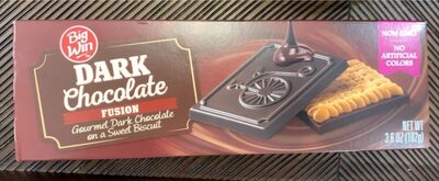 Dark Chocolate Fusion Gourmet Dark Chocolate On A Sweet Biscuit, Dark Chocolate