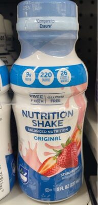 Original Nutrition Shake, Strawberry, Strawberry