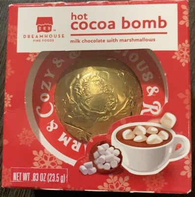 Milk Chocolate With Marshmallows Hot Cocoa Bomb, Milk Chocolate With Marshmallows