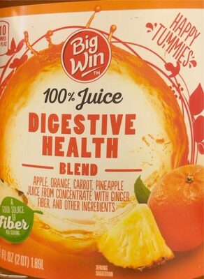 Digestive Health Apple, Orange, Carrot, Pineapple With Ginger Juice Blend, Digestive Health