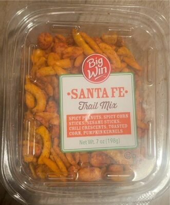 Santa Fe Spicy Peanuts, Spicy Corn Sticks, Sesame Sticks, Toasted Corn, Pumpkin Kernels Trail Mix, Santa Fe